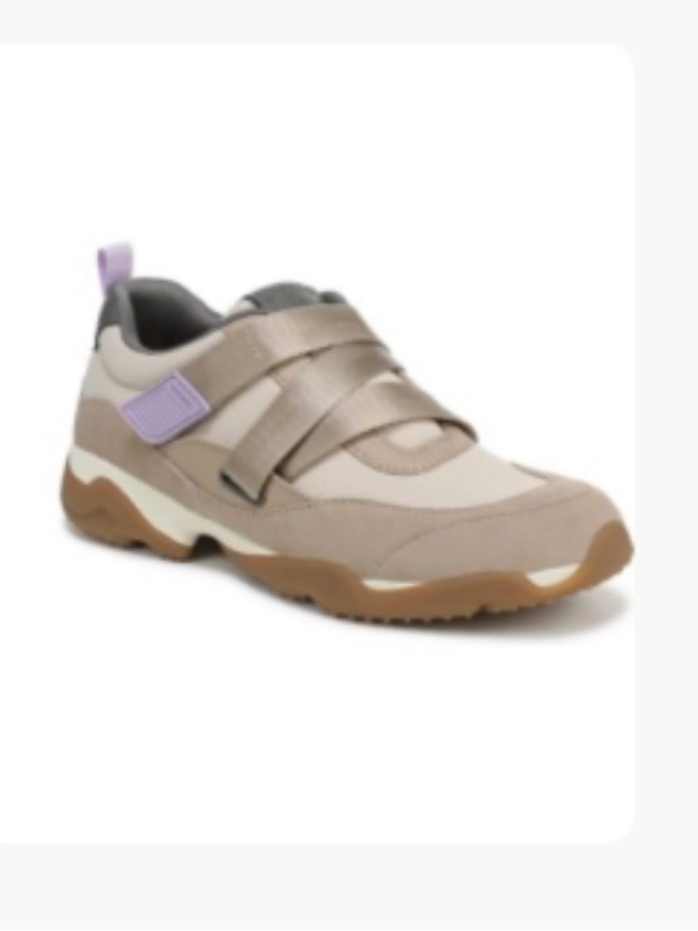 Vionic Gia Slim Walk cream Leather Sneakers easy closure 7.5 NWT